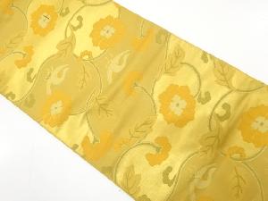 アンティーク　花唐草に鳥模様織り出し袋帯（材料）